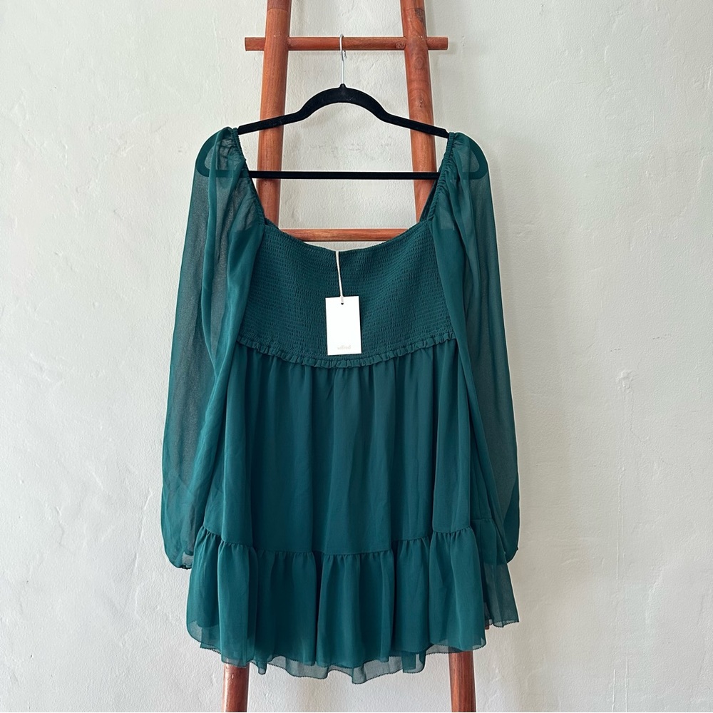 Aritizia Wilfred Tempest Mini Dress - Aventurine Green (NWT, Size L) - Picture 10 of 12